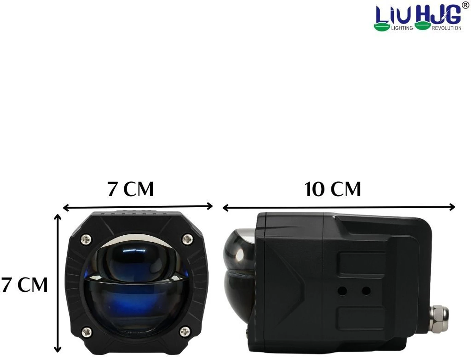 HJG Gorilla Fog Light with Wiring Harness Kit Combo Dual Lens 120W - Image 5