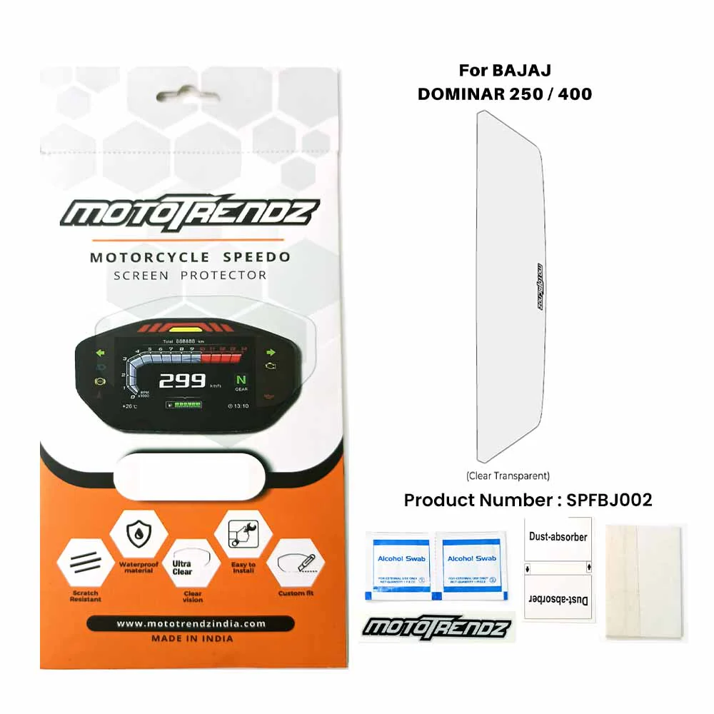 Mototrendz Speedometer Protection Film for Bajaj Dominar 250/400