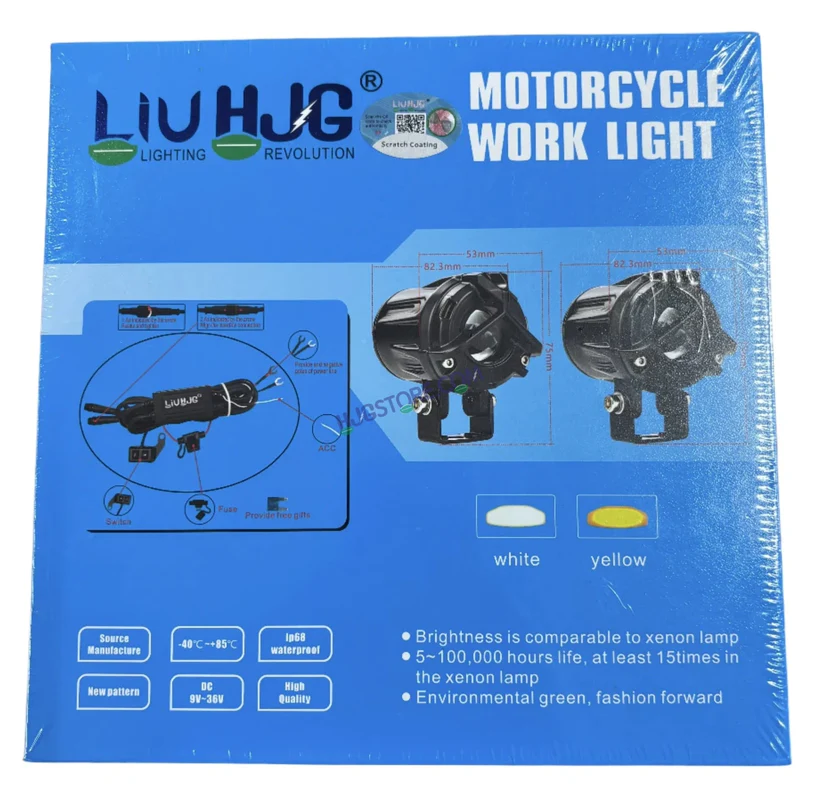 HJG Mercedes Mini Y Lens Fog Light Ultra Wide White/Yellow (2*20W = 40W Total) with Wiring Harness Kit - Image 11