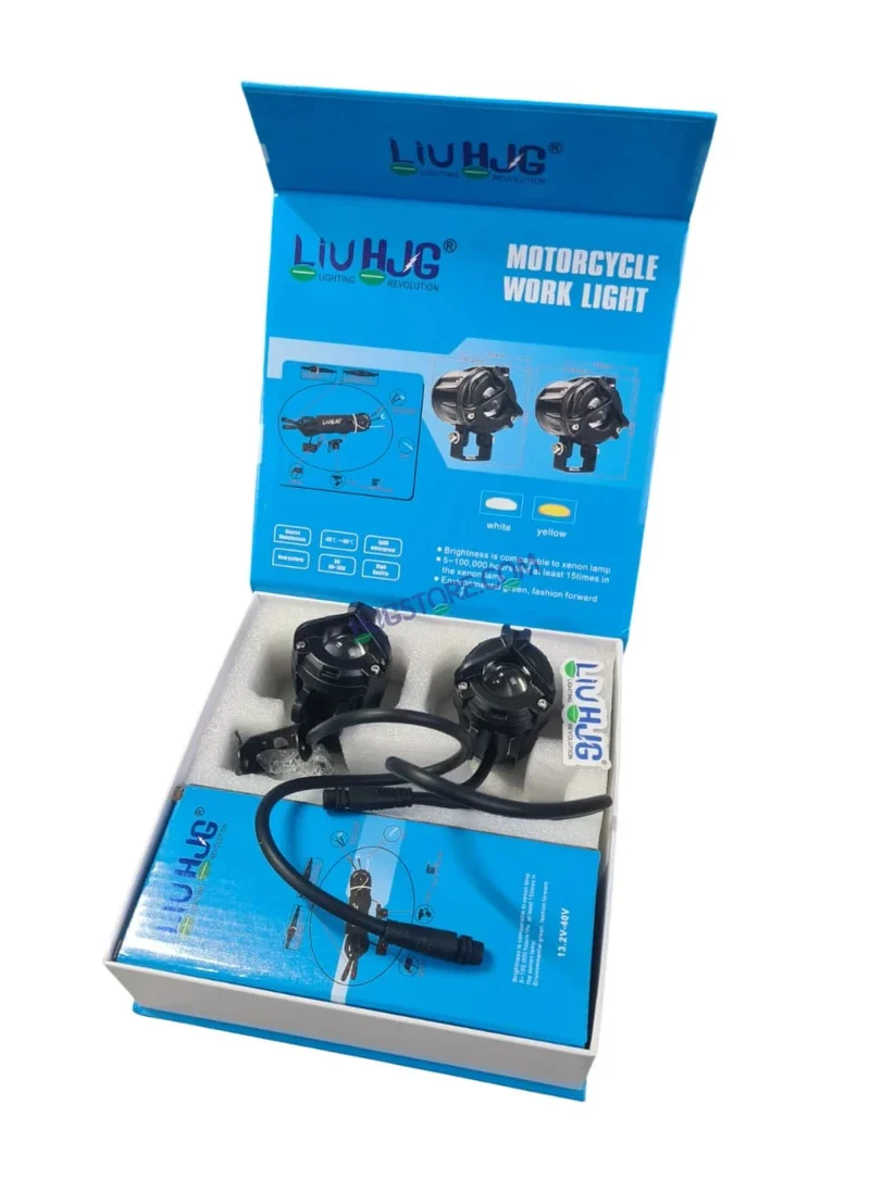 HJG Mercedes Mini Y Lens Fog Light Ultra Wide White/Yellow (2*20W = 40W Total) with Wiring Harness Kit - Image 10