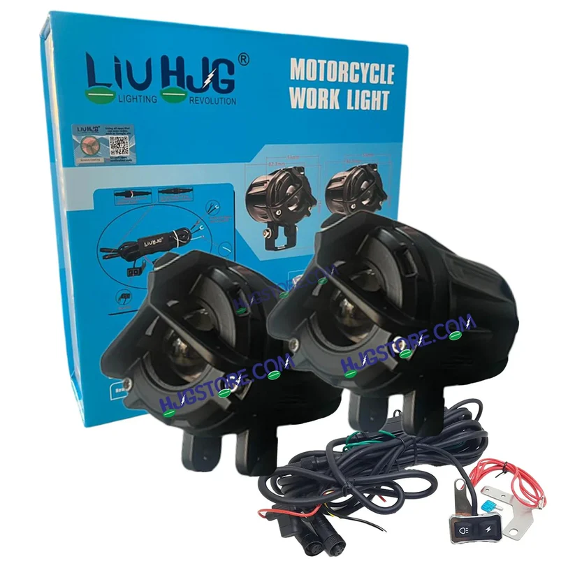 HJG Mercedes Mini Y Lens Fog Light Ultra Wide White/Yellow (2*20W = 40W Total) with Wiring Harness Kit - Image 3