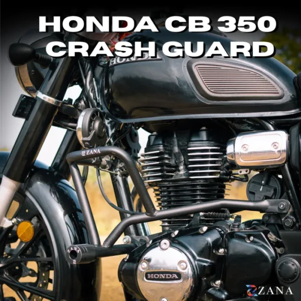 Zana Crash Guard With Slider Texture Matt Black CB350/CB350 RS