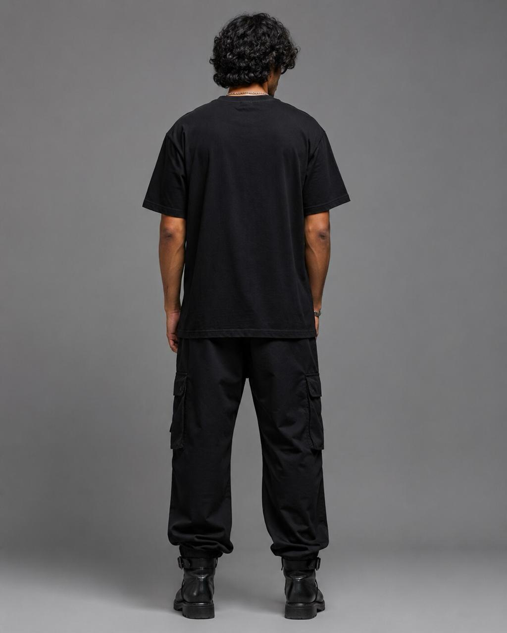 Fatboy Customs Oversized Cruiser Tee – Black & Yellow Edition - Image 2
